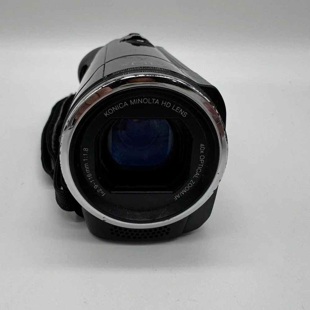 JVC Everio GZ-HM30BU HD Camcorder Black 40x Optical Zoom Untested For Parts
